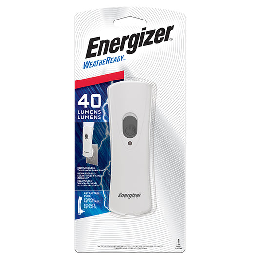 Energizer® Weatheready® Compact Rechargeable LED Light, 1/Each
