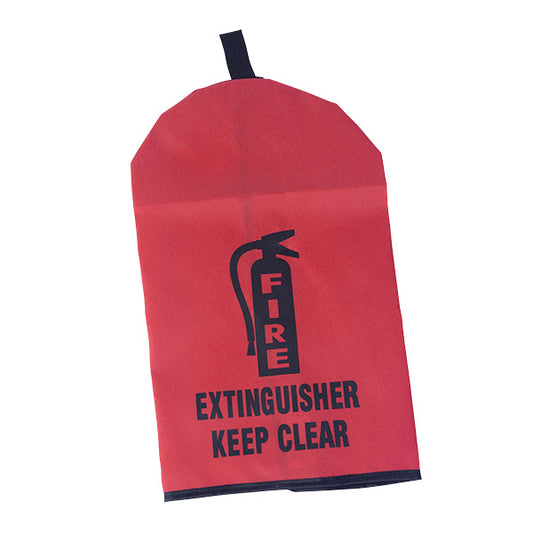 Heavy-Duty Extinguisher Cover, 18 1/2" x 7", Red, 1/Each