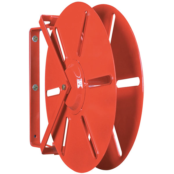 FireTech™ Heavy-Duty Hose Reel (For 1 1/2" Rack 150', SJ 100', & DJ 75' Hose), 30"L x 25"H x 5 3/4"W, Red, 1/Each