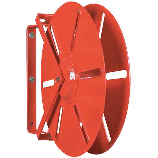 FireTech™ Heavy-Duty Hose Reel (For 1 1/2" Rack 150', SJ 100', & DJ 75' Hose), 30"L x 25"H x 5 3/4"W, Red, 1/Each