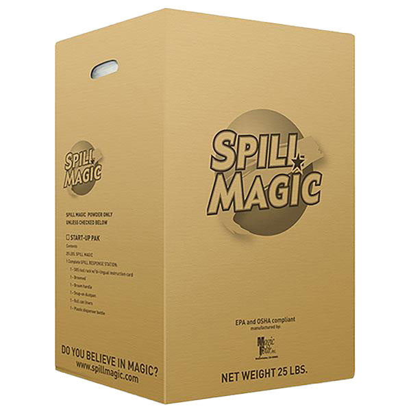 Spill Magic™ Absorbent Powder w/ Box w/ Scoop, 25 lb, 1/Each