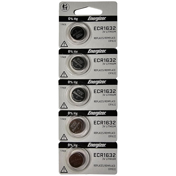 Energizer® 1632 Batteries, 5/Pkg
