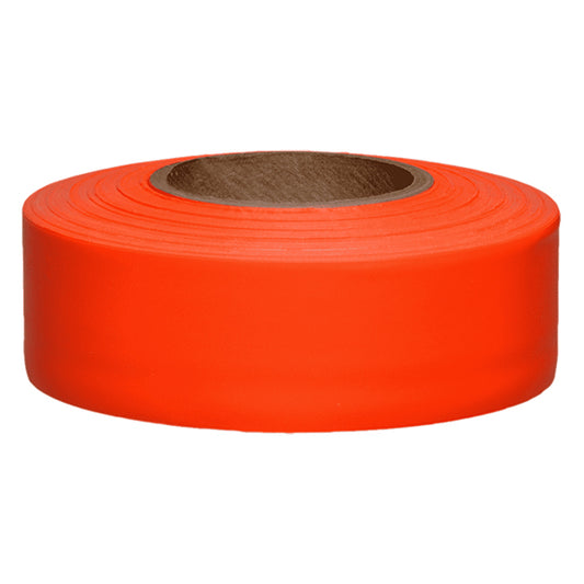 Presco PresGlo Solid-Color Roll Flagging, Orange Glo, 12/Case