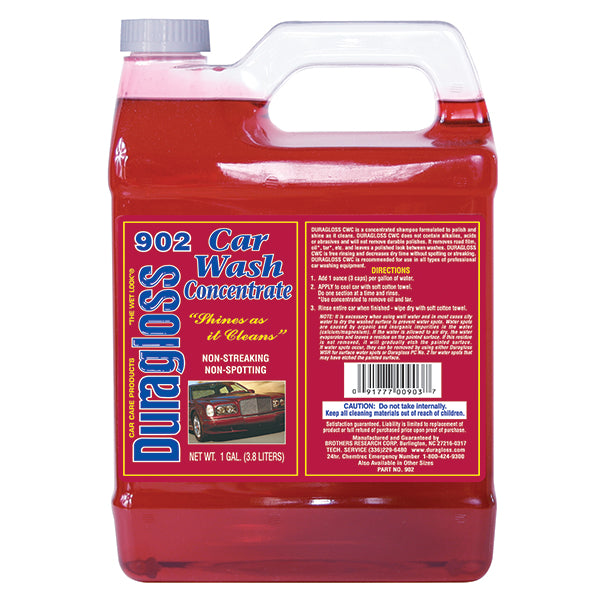 Duragloss® Car Wash Concentrate, 1 gal Jug, 4/Case