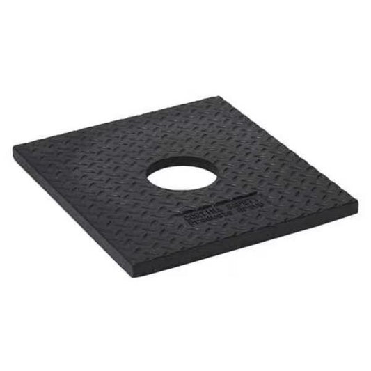 Cortina EZ-Grab Delineator Square Base, 10 lb, 15 1/2"L x 17 3/4"W x 1 1/2"H, Black, 1/Each