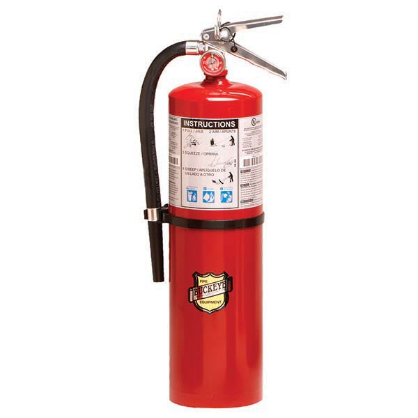 Buckeye 20 lb ABC Heavy-Duty High Flow Fire Extinguisher, 21 1/2"H x 8 3/4"W x 8"D, 4A:60B:C, 1/Each