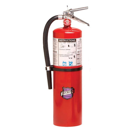 Buckeye 30 lb Purple K Heavy-Duty High Flow Fire Extinguisher, 27 1/2"H x 8 3/4"W x 8"D, 80B:C, 1/Each