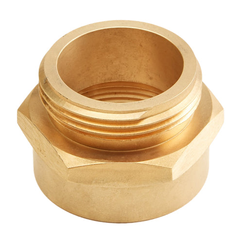 Female x Male Brass Hexagon Adapter, 1 1/2" NPT x 1 1/2" NST, 1/Each