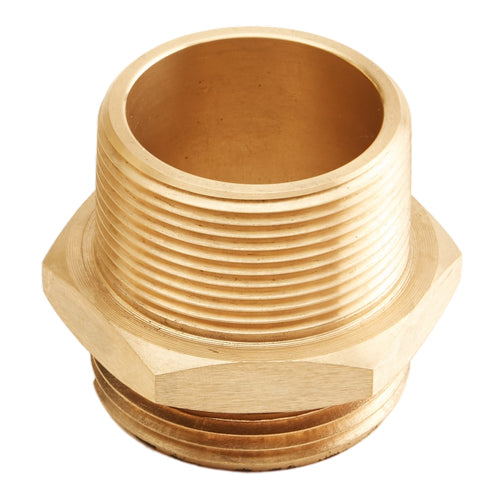 Male x Male Brass Hex Nipple