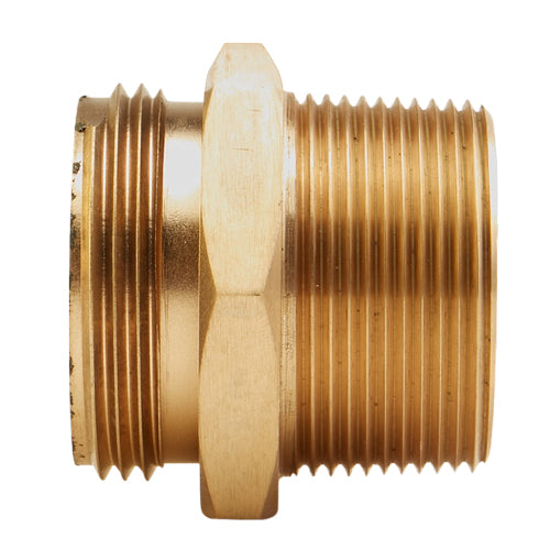 Male x Male Brass Hex Nipple