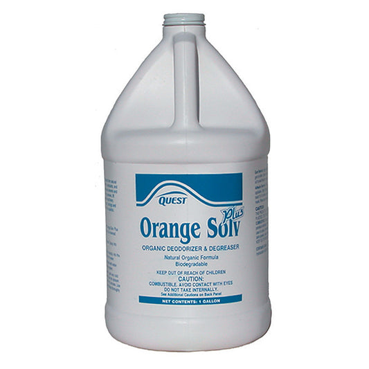 QuestSpecialty® Orange Solv Plus Organic Citrus Deodorizer & Degreaser, 1 gal, 4/Case