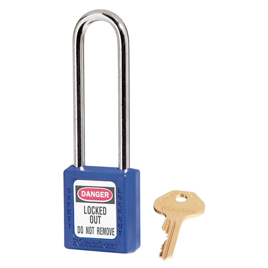 Master Lock® 410 Zenex™ Thermoplastic Safety Padlock, Blue, 1/Each