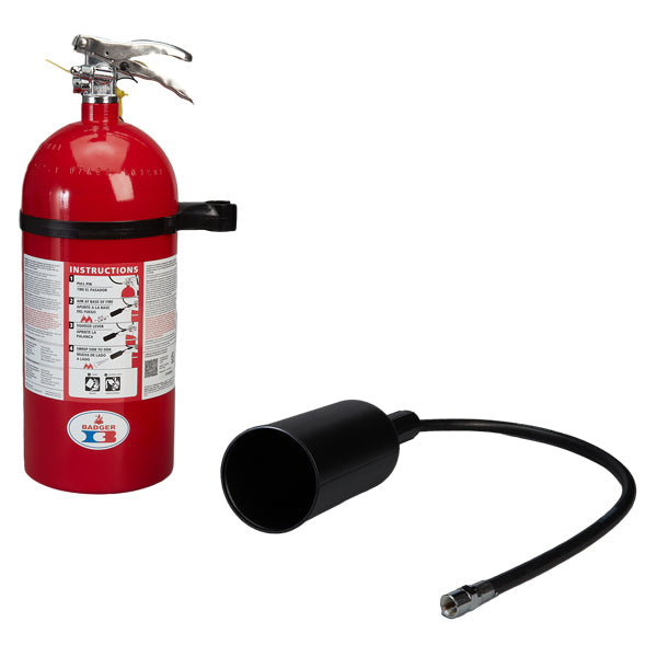 Badger Extra 10 lb CO2 Fire Extinguisher with Wall Hook