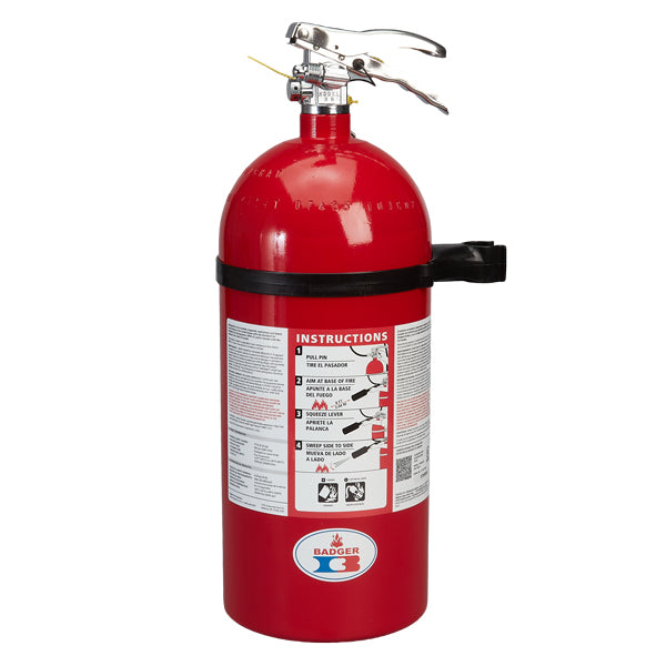 Badger Extra 10 lb CO2 Fire Extinguisher with Wall Hook