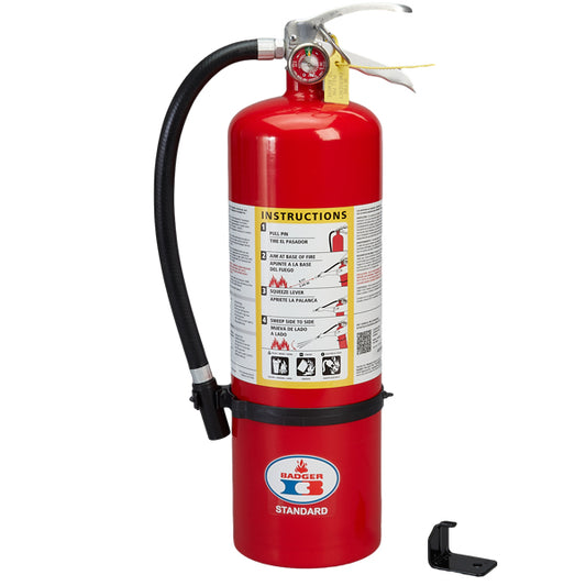 Badger™ Standard 10 lb ABC Fire Extinguisher w/ Wall Hook
