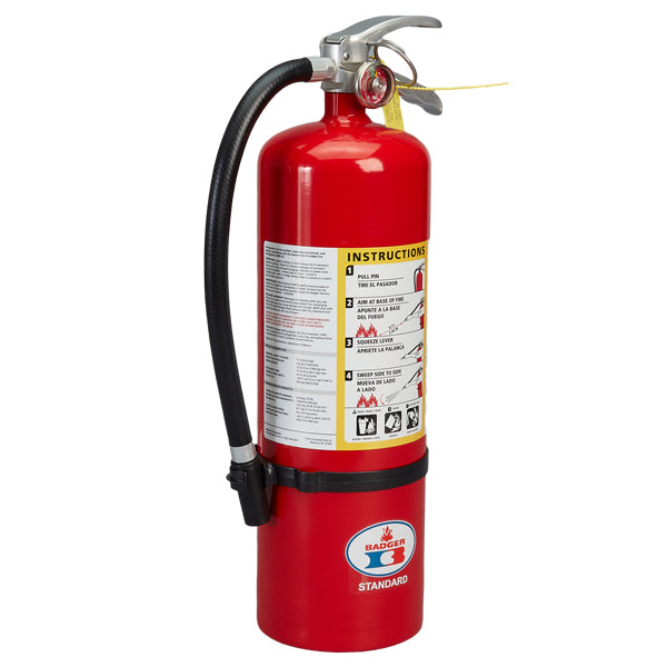 Badger Standard 10 lb ABC Fire Extinguisher with Wall Hook