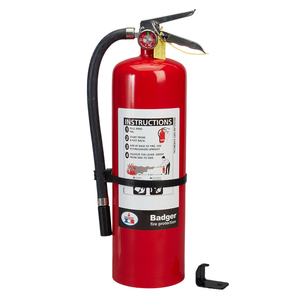 Badger™ Extra 10 lb BC Fire Extinguisher w/ Wall Hook