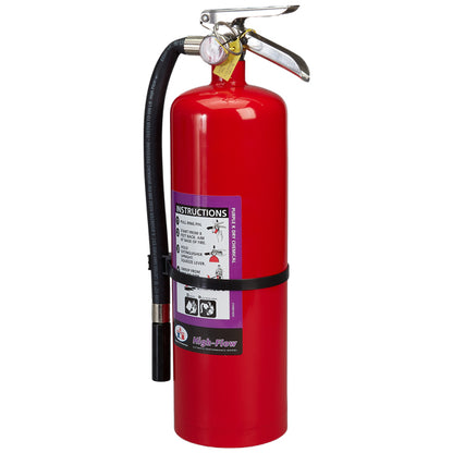 Badger Extra High-Flow 10 lb Purple K Fire Extinguisher with Wall Hook