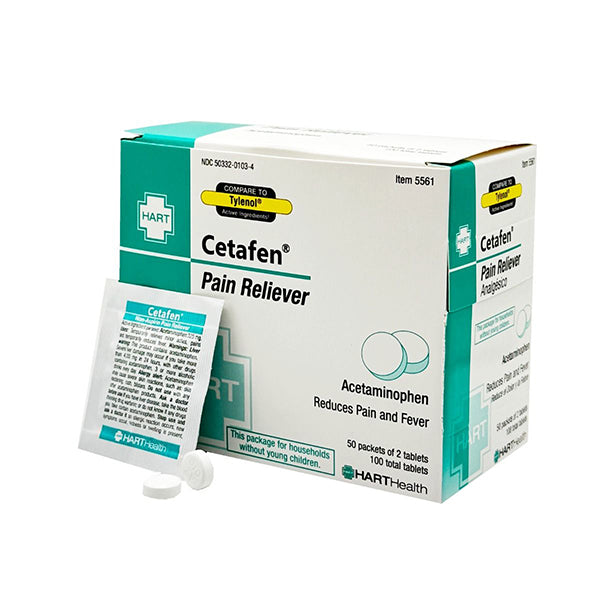 HART Health® Cetafen® Non-Aspirin Pain Reliever, 325 mg, 100/Box