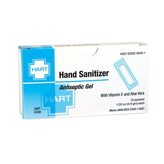 HART Health® Hand Sanitizer, 0.9 g, 10/Box