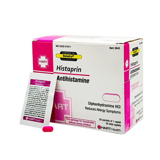 HART Health® Histaprin Allergy Relief (Antihistamine), 50/Box