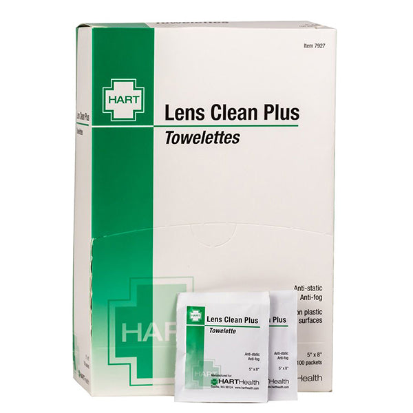 HART Health® Lens Cleaning Towelettes, 5" x 8", 100/Box