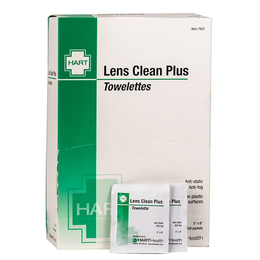 HART Health® Lens Cleaning Towelettes, 5" x 8", 100/Box