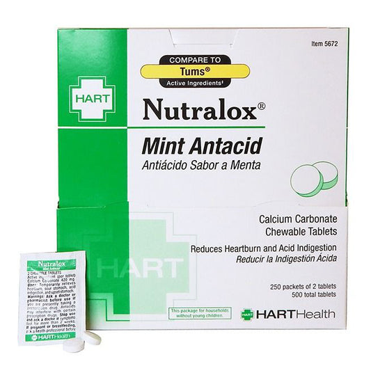 HART Health® Nutralox® Antacid, Mint, 420 mg, 500/Box