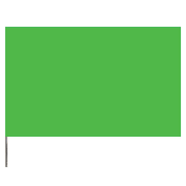Presco PresGlo Marking Flags, 21", Green Glo, 100/Case
