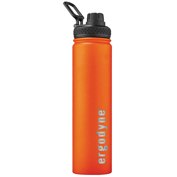 Ergodyne® Chill-Its® Stainless Steel Bottle, Orange, 1/Each