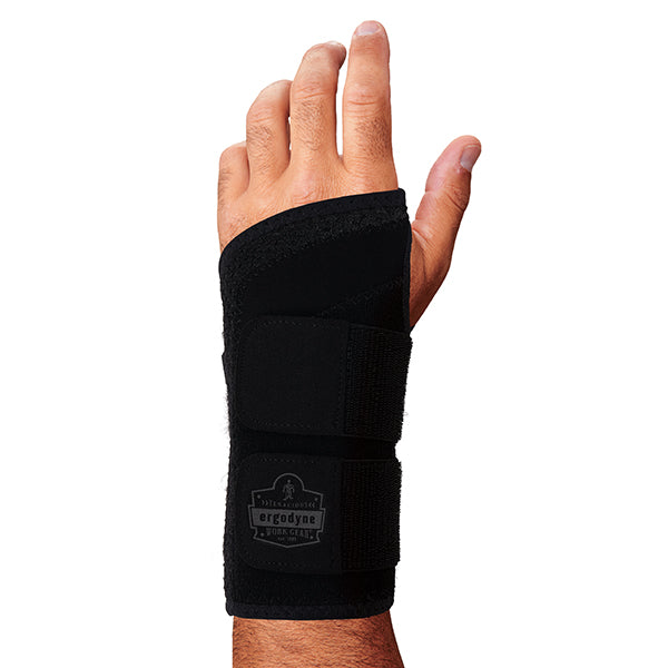 Ergodyne® ProFlex® 4015 Wrist Brace Support, Left Hand, X-Large, Black, 1/Each