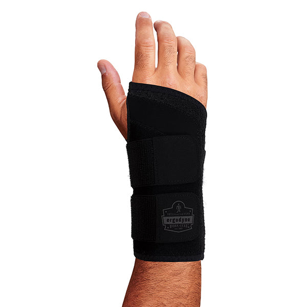 Ergodyne® ProFlex® 4015 Wrist Brace Support, Right Hand, Large, Black, 1/Each