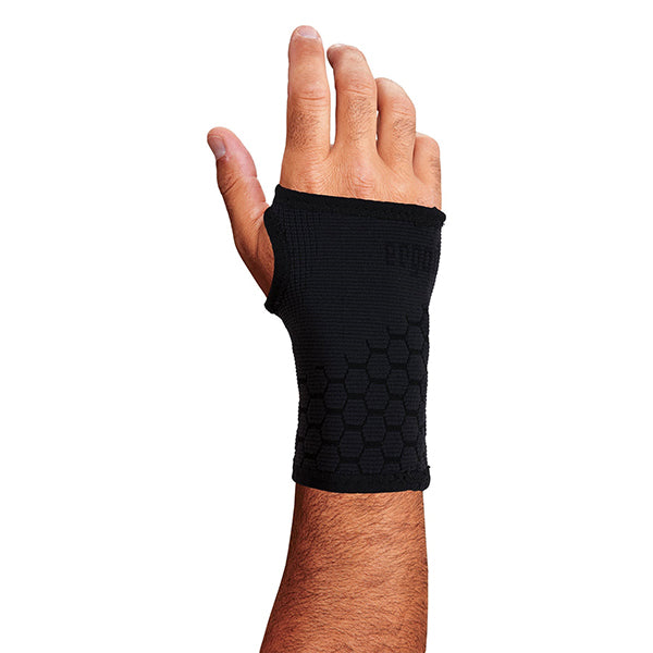Ergodyne® ProFlex® 660 Wrist Support Sleeve, Large, Black, 1/Each