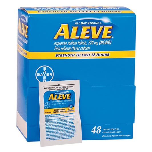 Aleve® Pain Reliever, 220 mg, 48/Box