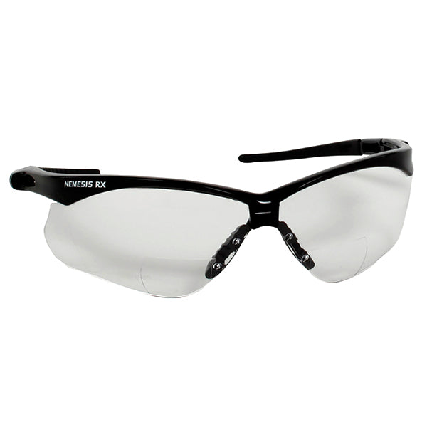 KleenGuard™ V60 Nemesis* RX Eyewear, Black Frame, Clear Lens, +1.5 Diopter, 1/Each