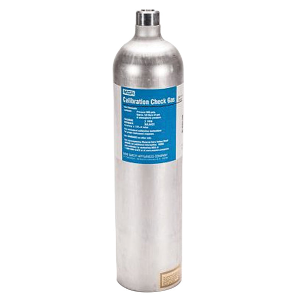 MSA Calibration Testing Gas, 40 ppm H2S, 58L, 1/Each