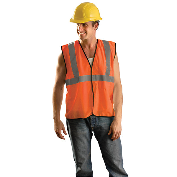 OccuNomix Class 2 Solid Mesh Standard Vest, 2X-Large/3X-Large, Yellow, 1/Each