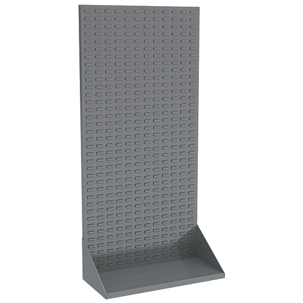 Akro-Mils® Heavy-Duty Single-Sided Louvered Floor Rack, 75 1/8" x 35 3/4", Gray, 1/Each