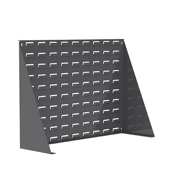 Akro-Mils® Louvered Bench Rack, 27 15/16"L x 19 9/16"H x 8 9/16"W, Gray, 1/Each