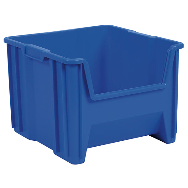 Akro-Mils® Stak-N-Store Bin, 17 1/2"L x 12 1/2"H x 16 1/2"W, Blue, 1/Each