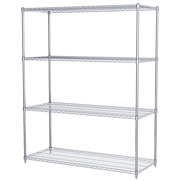 Akro-Mils® Wire Shelf Starter Unit, 74" Shelf Post, 24" x 72 Wire Shelf, 1/Each