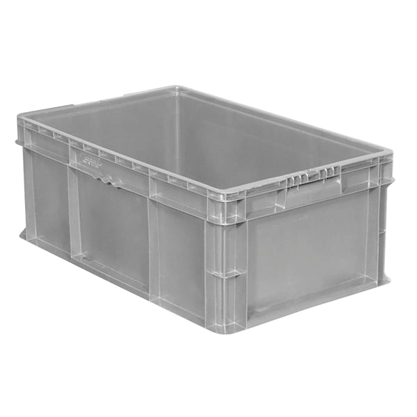 Buckhorn® Straight Wall Container, 24"L x 15"W x 6"H, Dark Gray, 1/Each