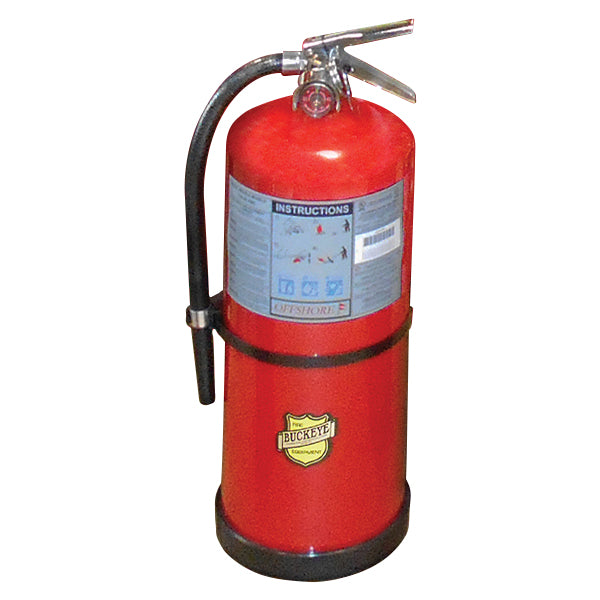 Buckeye Offshore 5 lb ABC Portable Fire Extinguisher w/ Brass Valve, 16 3/8"H x 7 1/4"W x 4 1/2"D, 3A:40B:C, 1/Each