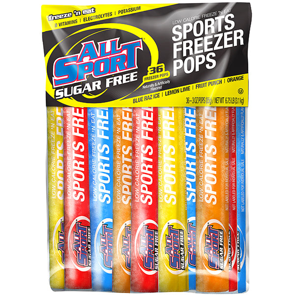 All Sport® Freezer Pops, Sugar-Free, 144/Case