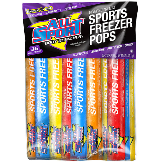 All Sport® Freezer Pops, Body Quencher®, 144/Case