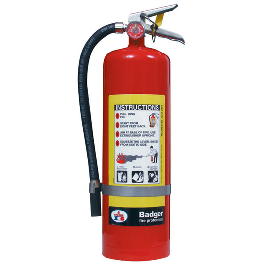 Badger Extra 10 lb ABC Fire Extinguisher with Wall Hook