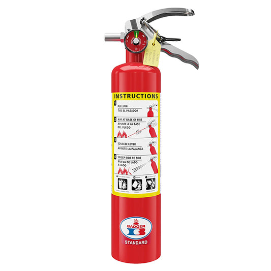 Badger Standard 2.5 lb ABC Fire Extinguisher with Vehicle Bracket