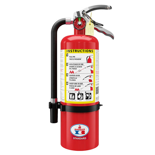 Badger Standard 5 lb ABC Fire Extinguisher with Wall Hook
