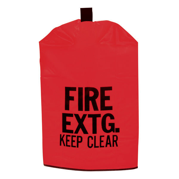 Heavy-Duty Extinguisher Cover, 20" x 11 1/2", Red