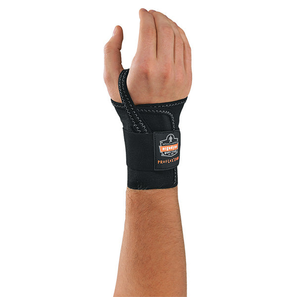Ergodyne ProFlex 4000 Single-Strap Wrist Support, Right, Small, Black